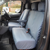 Toyota Proace 2016 On Driver And Front Double Passenger Seat Covers - Grey